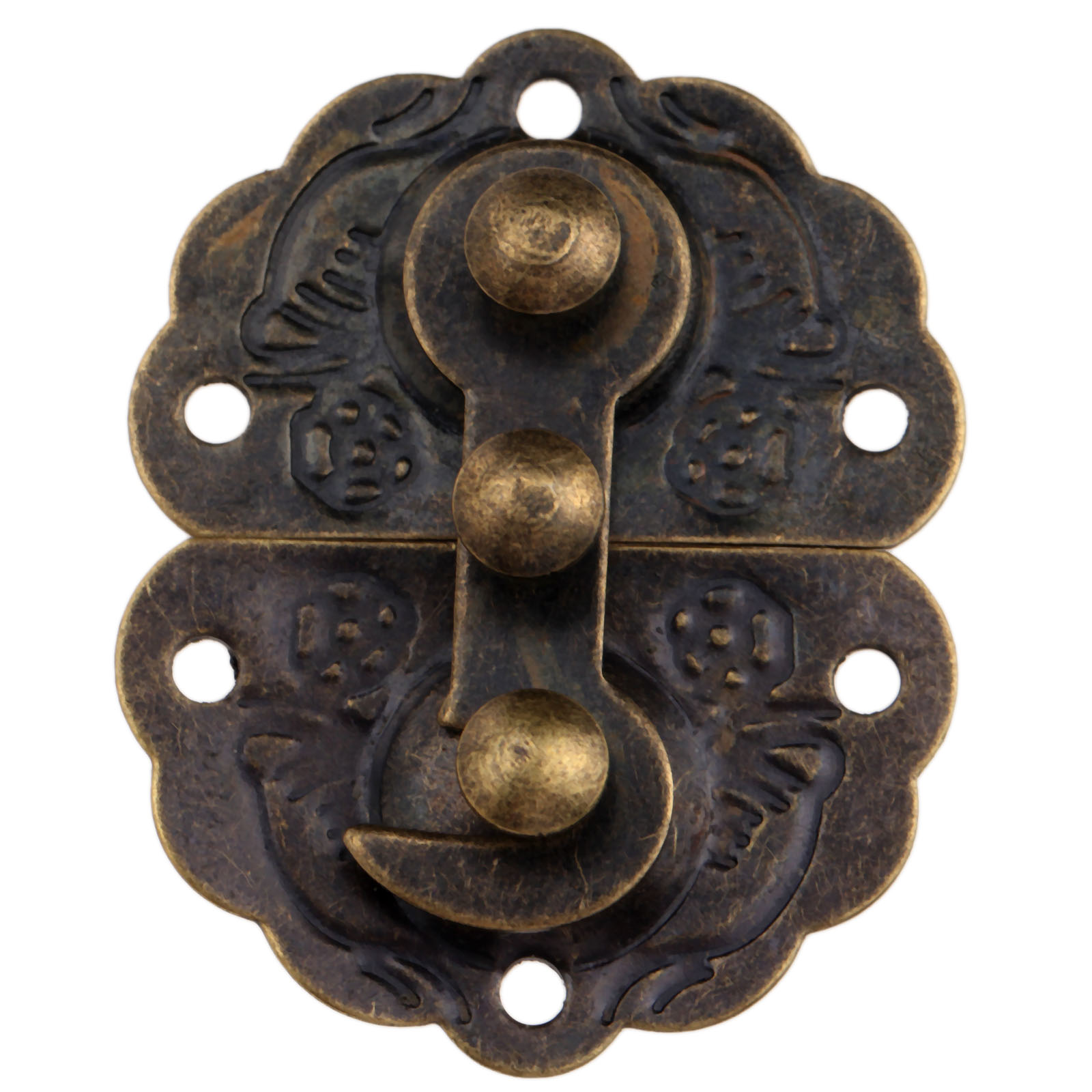 Furniture Hardware Manufacturers - 1 szt. Antyczny brązowy zatrzask do