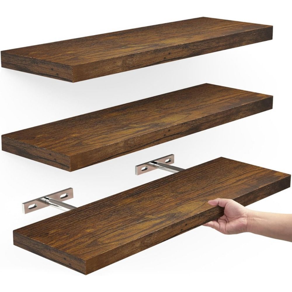 Shelf Bracket Pair - Drewniany wieszak do przechowywania wytrzymały wiszący