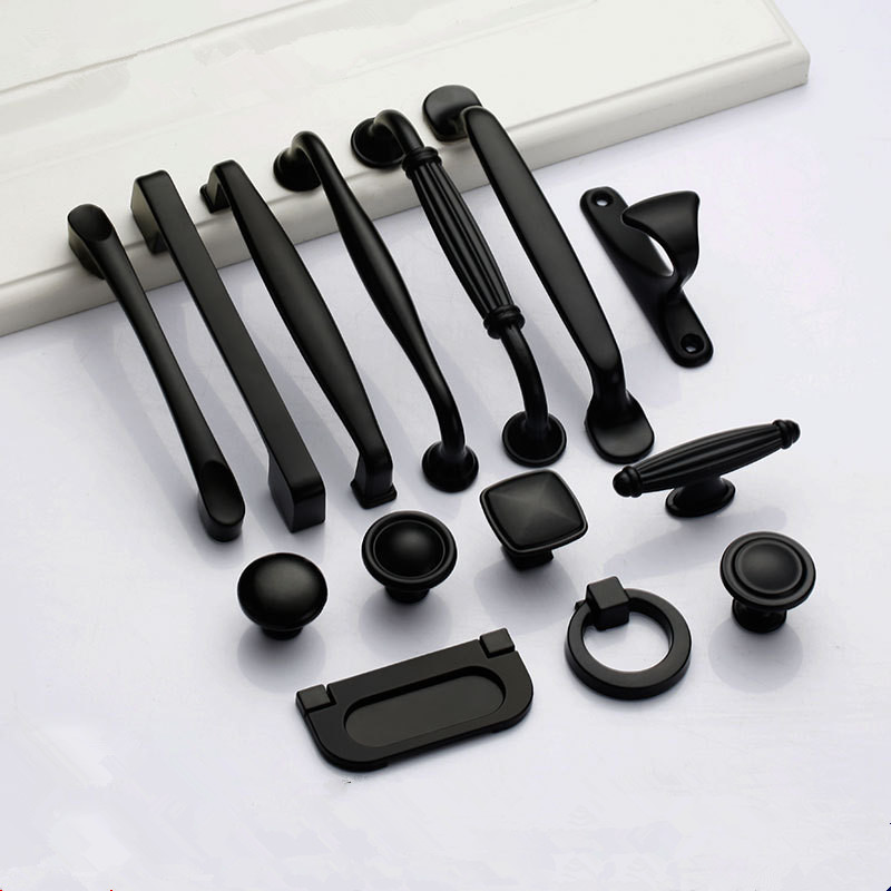 Furniture Hardware Restoration - Czarne uchwyty do gałek do szafek