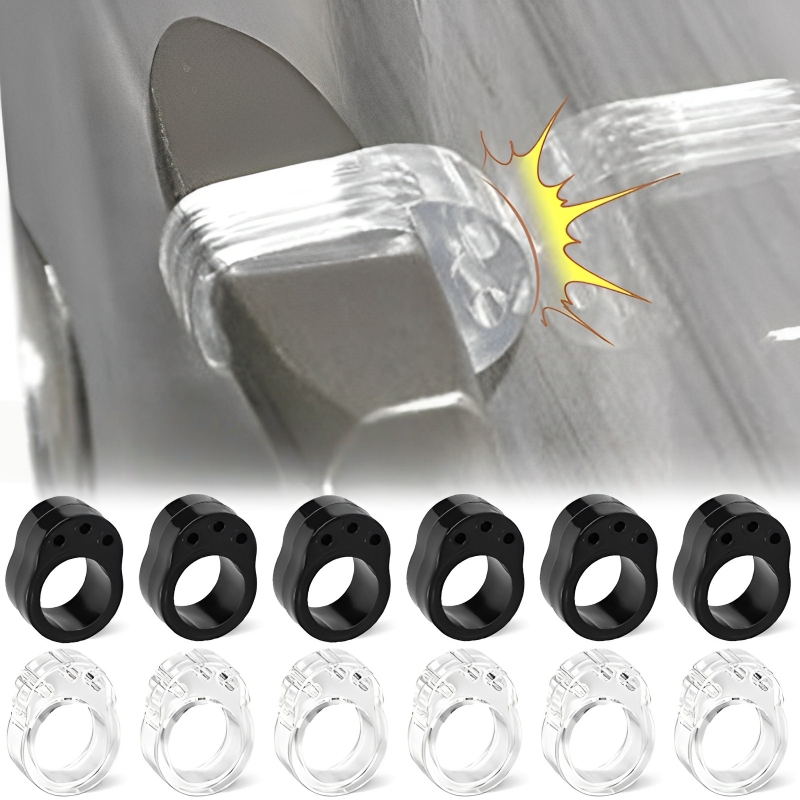 Furniture Hardware Factory - Wielofunkcyjny silikonowy amortyzator do klamki drzwiowej,