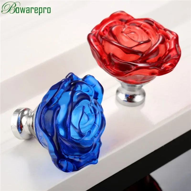 Bowarepro 50MM kryształowa róż – Furniture Hardware Pulls recenzja i cena