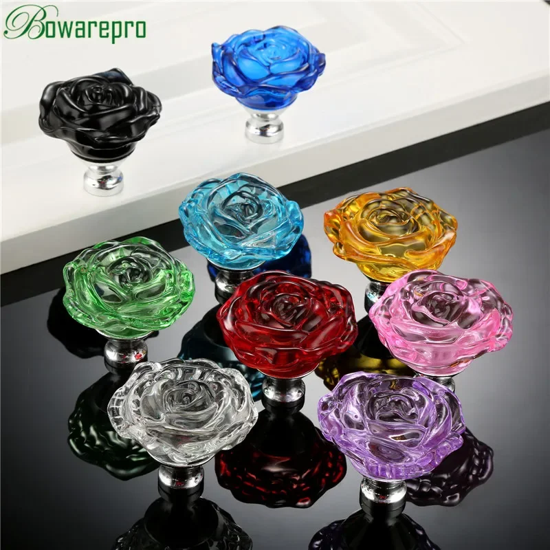 Bowarepro 50MM kryształowa róż – Furniture Hardware Pulls recenzja i cena