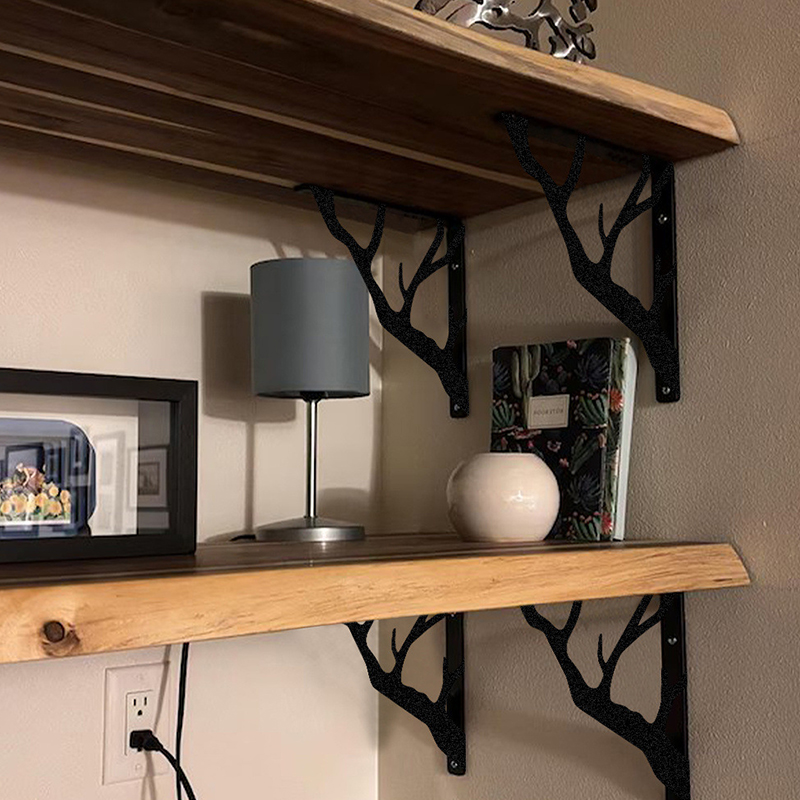 2 SZT. Czarne metalowe półki w – Shelf Bracket Pair recenzja i cena