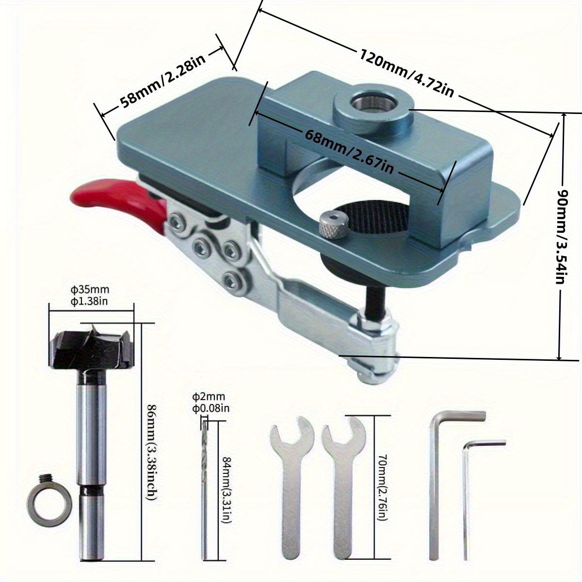 Szablon do zawiasów 35 mm - Pr – Furniture Hardware Fittings recenzja i cena