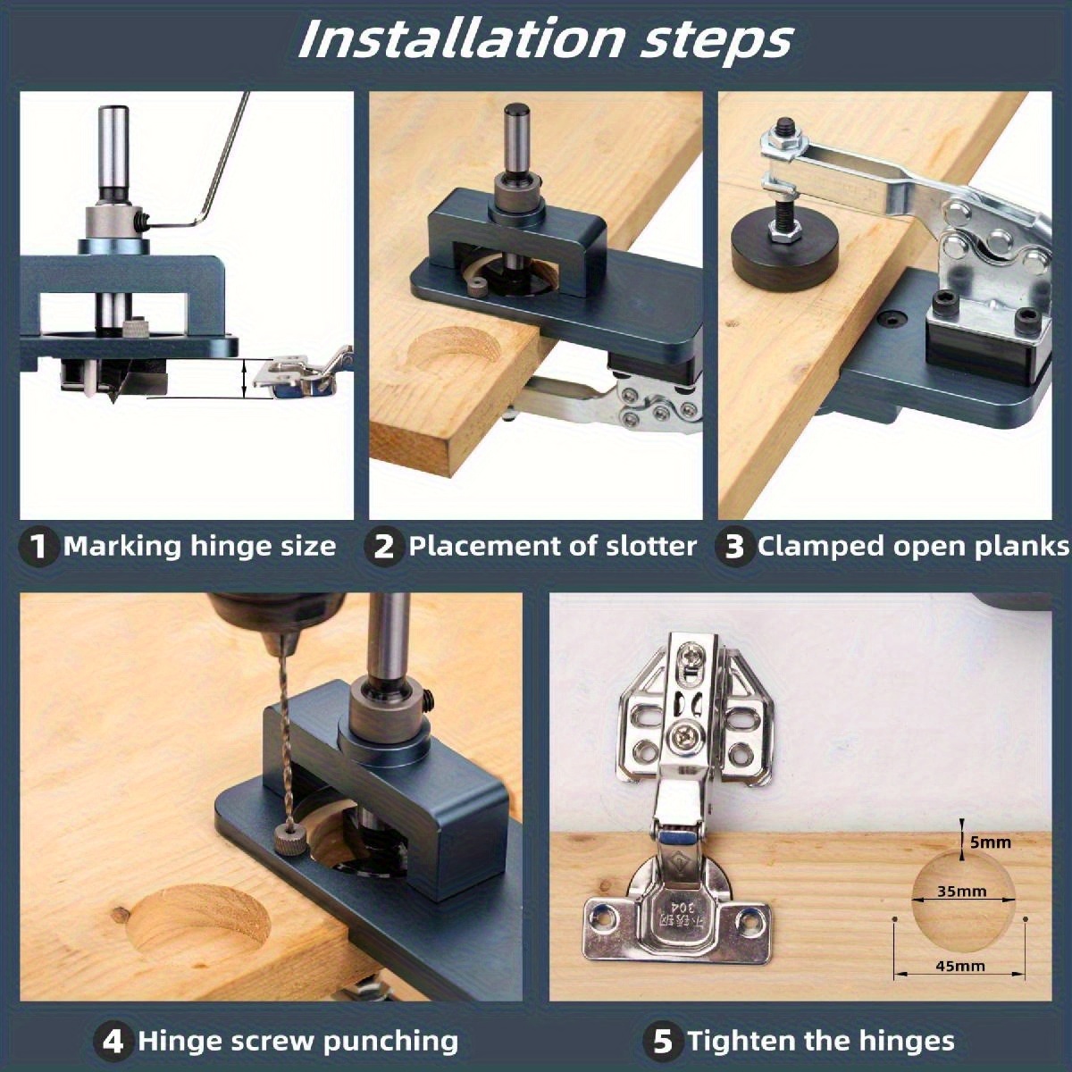 Szablon do zawiasów 35 mm - Pr – Furniture Hardware Fittings recenzja i cena