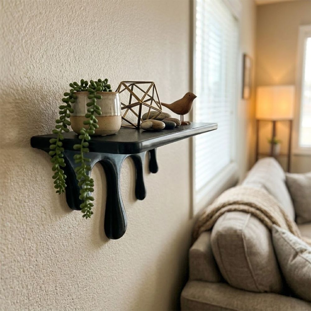 Półka ścienna z efektem topnie – Shelf Bracket Pair recenzja i cena